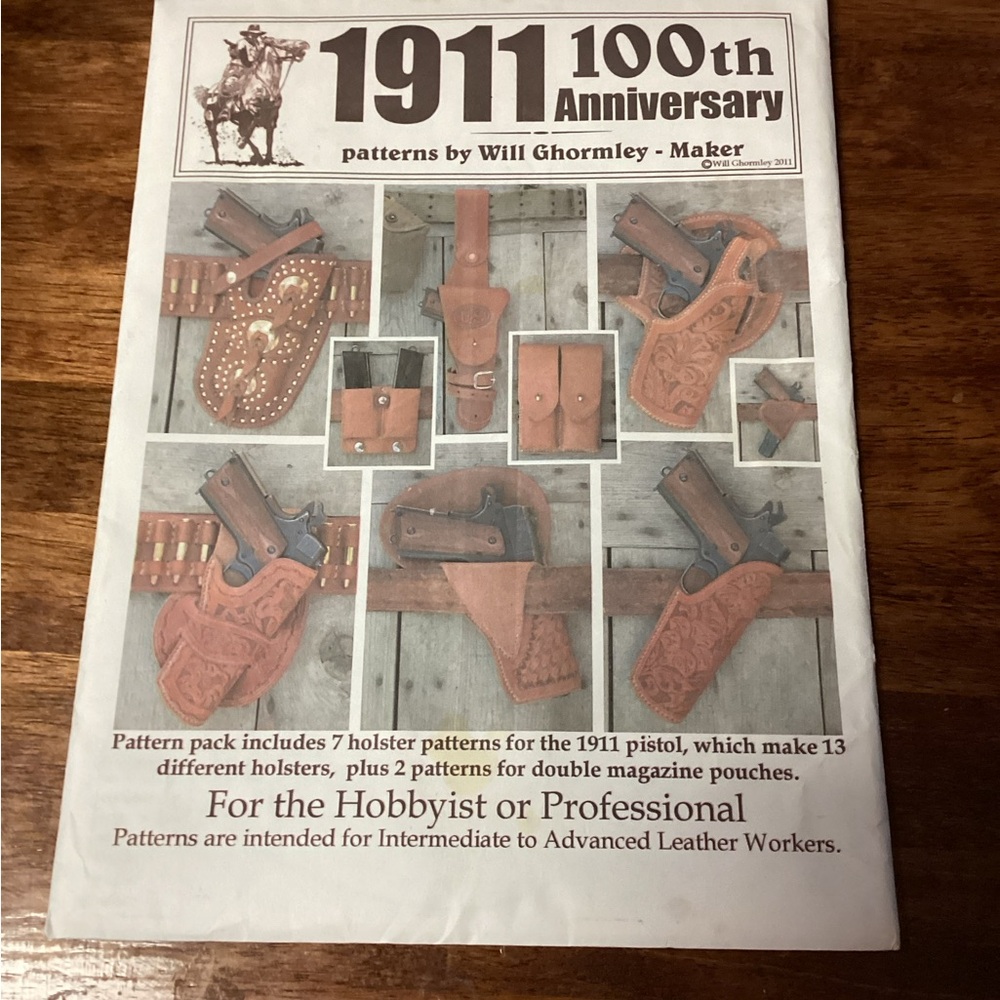 1911 Leather Holster Pattern New